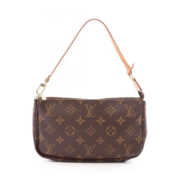 Louis Vuitton Handbag Pochette Accessoires Monogram Leather in Leather from The Reluxe