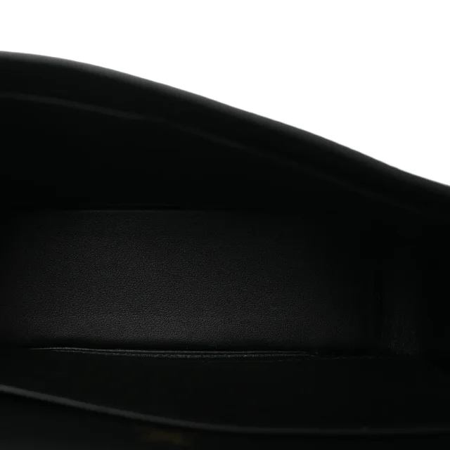 Hermès Chevre Mysore Geta Black in Black Goatskin from FASHIONPHILE, photo 5 of 10