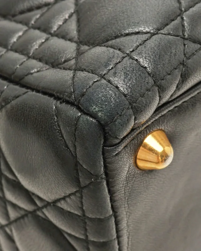 Large Lady Dior Handbag in Leather from A Retro Tale, photo 6 of 9
