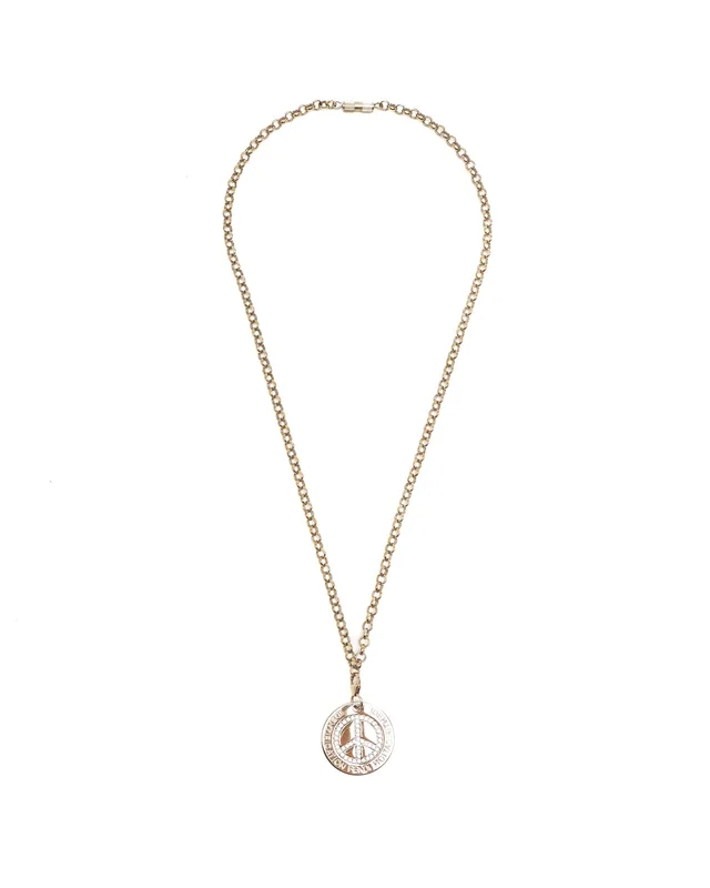 Fendi Peace Rhinestone Necklace from A Retro Tale, photo 2 of 4