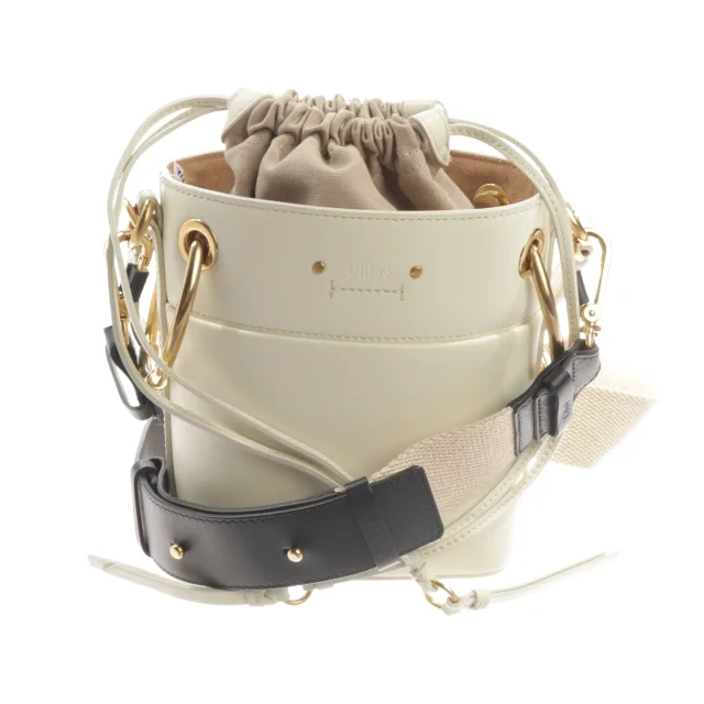 Chloé Roy Medium Bucket Bag Beige in Weiß from Buddy And Selly