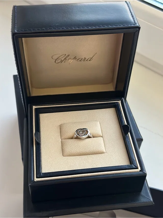 Chopard Silver Heart Ring With Center Detail in gray|silver from Poshmark