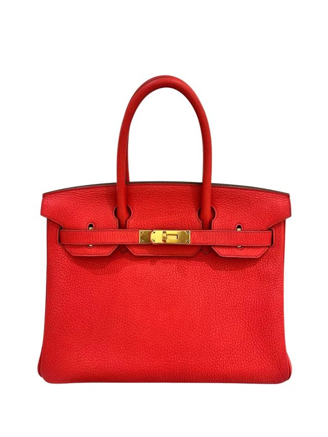 Hermès Birkin 30 Rose Jaipur Clemence GHW #R Square in Pink Clemence leather from Luxury Promise
