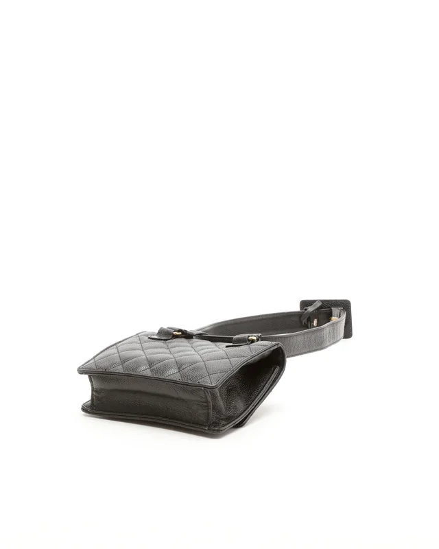 Chanel CC Caviar Waist Bag in Caviar leather from A Retro Tale, photo 4 of 10