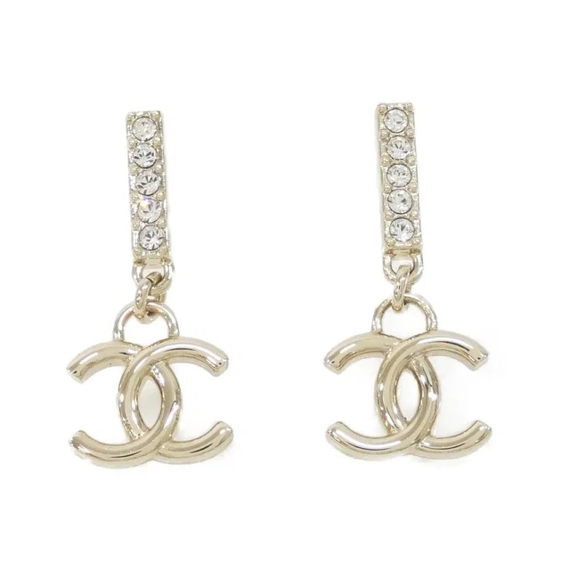 Chanel Earrings Gold in Gold from The Reluxe