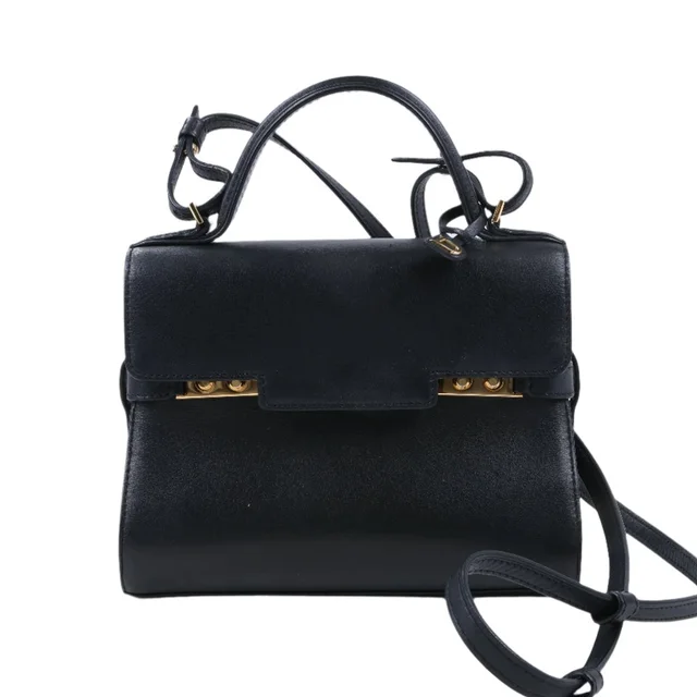 Delvaux Tempête PM Leather 2Way Crossbody Bags in black Leather from Her-Age, photo 1 of 1