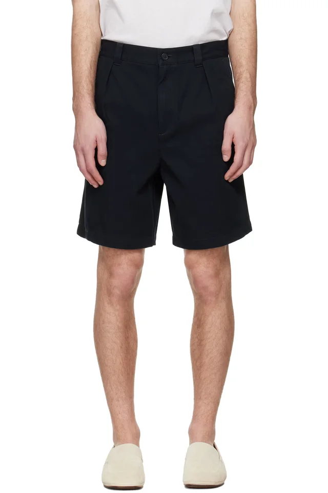Navy Otis Bermuda Shorts, image 1 of 1 from SSENSE