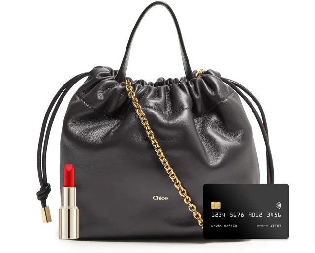 Chloé Icons bucket bag in Black Main material: lamb nappa, main lining: calfskin, photo 6 of 6 from 24S (Canada)