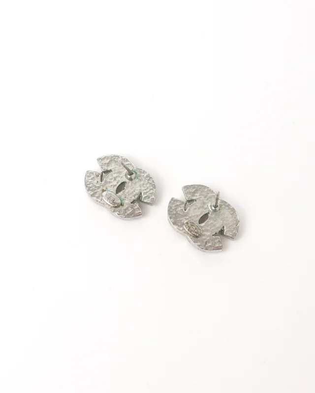 Chanel CC Rhinestone Earrings from A Retro Tale, photo 2 of 5