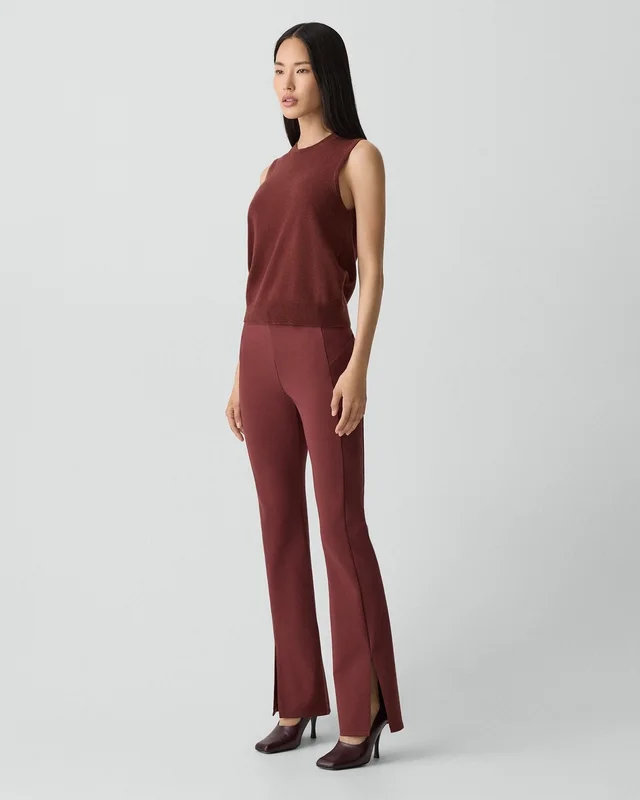 Theory Flared Slit Legging in Motion Ponte, photo 3 of 5 from Theory