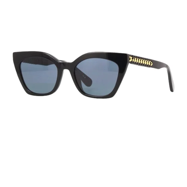 Stella McCartney Black Cat-Eye Frames With Signature Gold Chain Accent in black|gold from Poshmark