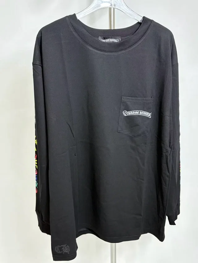 Chrome Hearts Long Sleeve Pocket Tee With Sleeve Graphics in black from Poshmark
