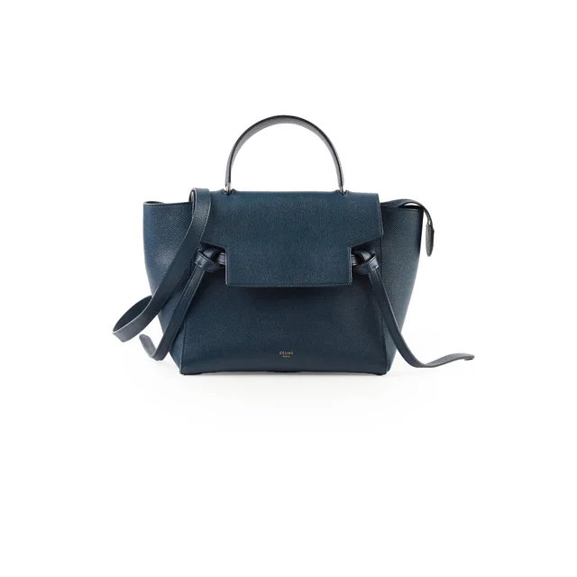 Celine Belt Bag Micro Navy in Navy Calfskin from The Purse Affair