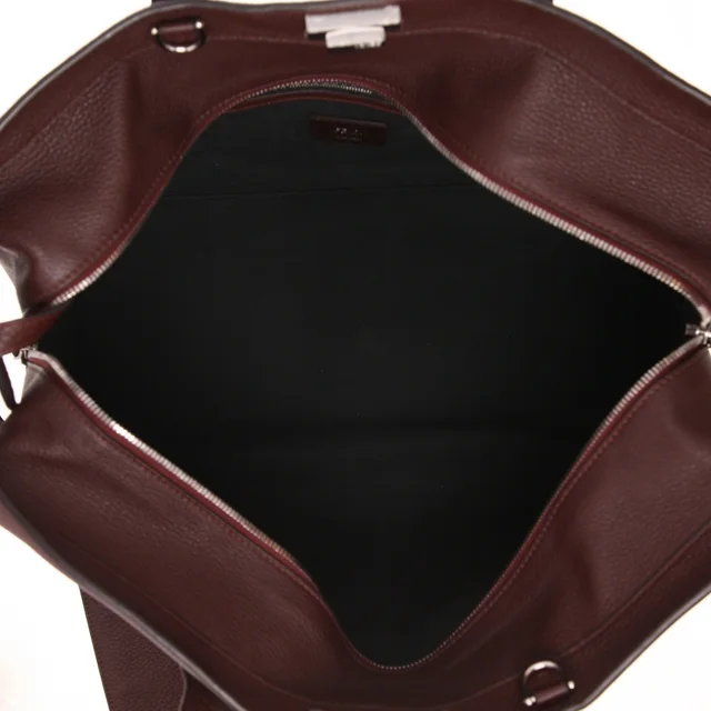 Fendi Peekaboo large handbag in Bordeaux grained leather in Burgundy Caviar leather from Collector Square, photo 4 of 4