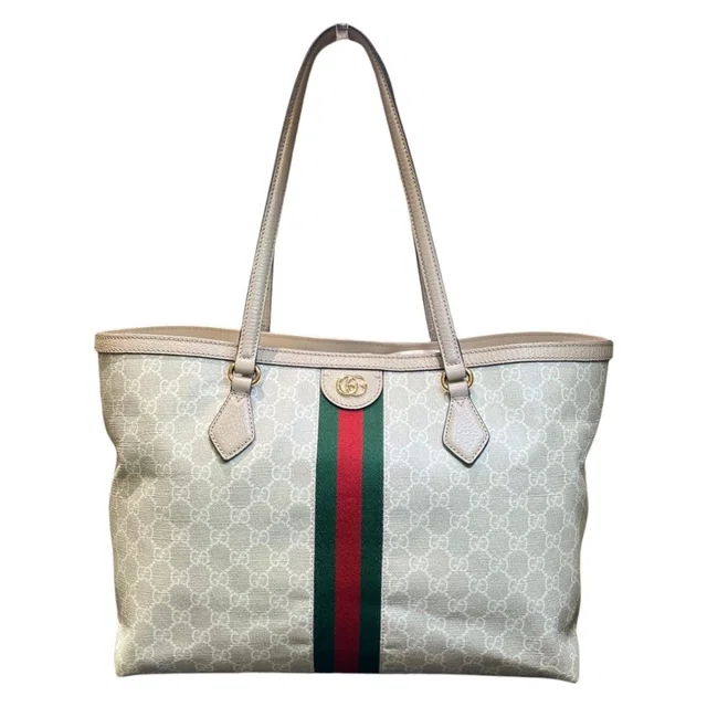 Gucci Ophidia Tote Bag GG Supreme Canvas Leather in Canvas from The Reluxe