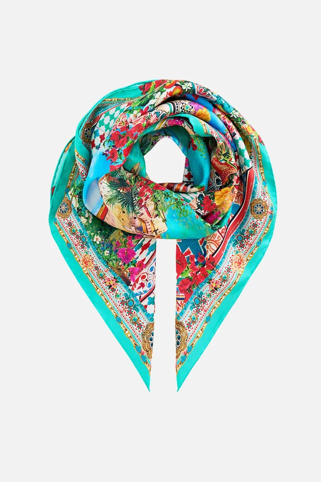 Camilla eBoutique PRINTED SILK TWILL SQUARE SCARF MEET ME IN MALLORCA from CAMILLA, photo 1 of 1