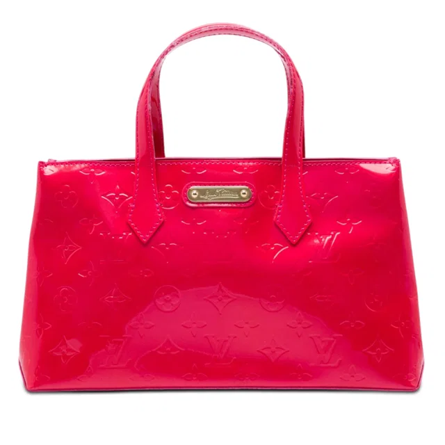 Pink Louis Vuitton Monogram Vernis Wilshire PM Handbag in Pink Leather from Designer Revival, photo 1 of 1