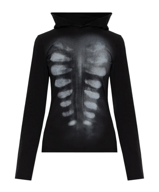 Avavav Skeleton Print Hooded Top, image 1 of 1 from SENSER