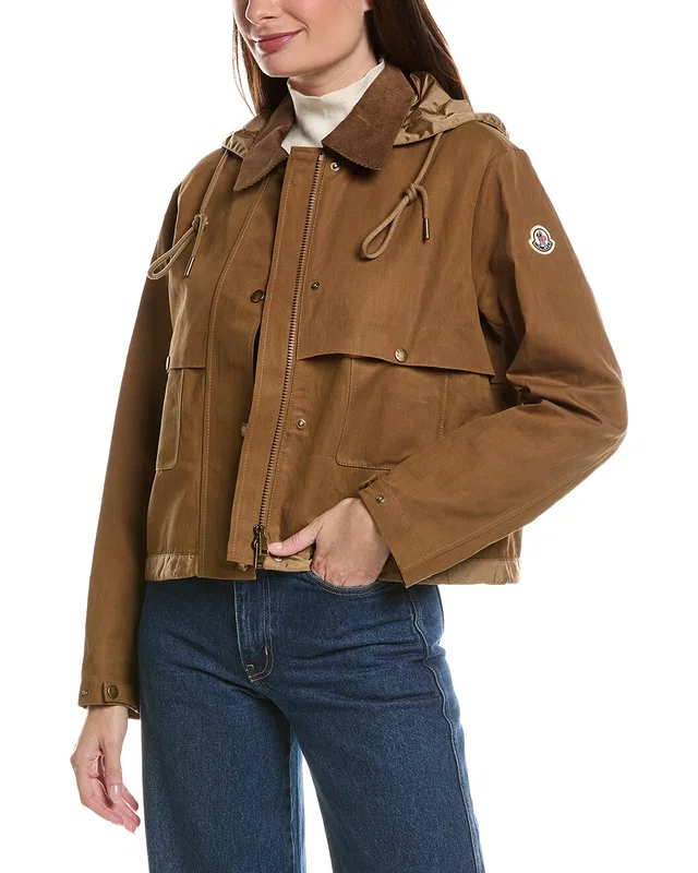 Moncler Aconitum Hooded Shirt Jacket, image 1 of 1 from Rue La La