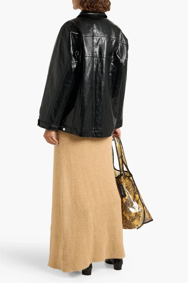 3.1 Phillip Lim Textured Zip-Front Jacket in Black, photo 3 of 4 from THE OUTNET