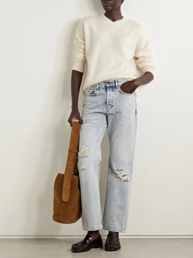 KALLMEYER Lena brushed-cashmere sweater in White, photo 2 of 2 from NET-A-PORTER (Canada)