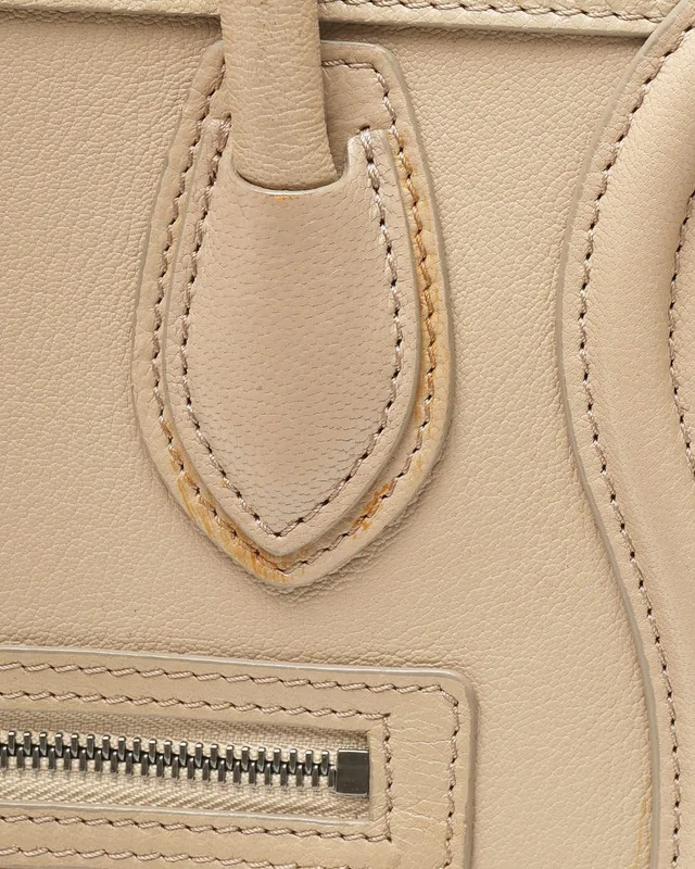 Celine Micro Luggage Tote Bag in Leather from A Retro Tale, photo 8 of 14