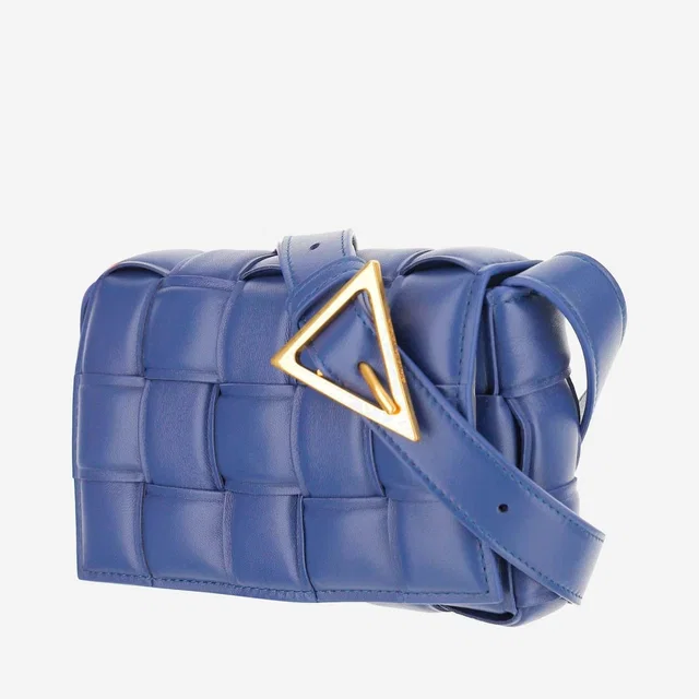 Bottega Veneta Shoulder Bag — Navy Lambskin in Navy Lambskin from HEWI