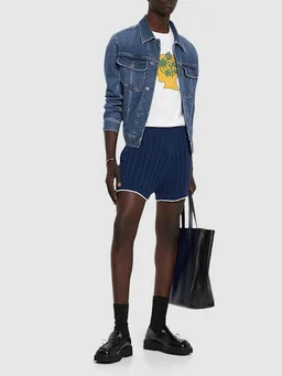 EGONlab Braided Shorts in 100% Cotton, photo 2 of 5 from LUISAVIAROMA