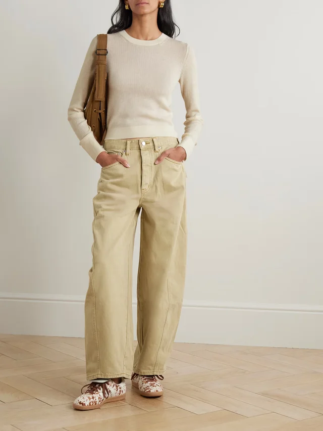 ÉTERNE Clark ribbed cashmere sweater in White, photo 2 of 2 from NET-A-PORTER (Canada)