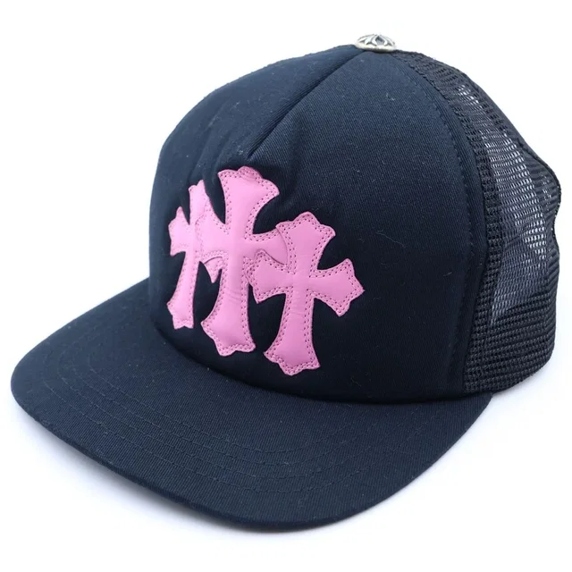 Chrome Hearts Trucker Cap Truckkhaki Cap Leather Patch Hat in Leather from The Reluxe