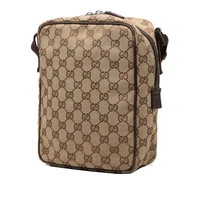 Beige Gucci GG Canvas Crossbody in Beige Canvas from Designer Revival, photo 2 of 2