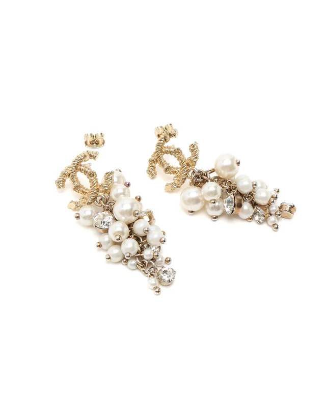 Chanel Coco Mark Pearl Drop Earrings from A Retro Tale, photo 2 of 3