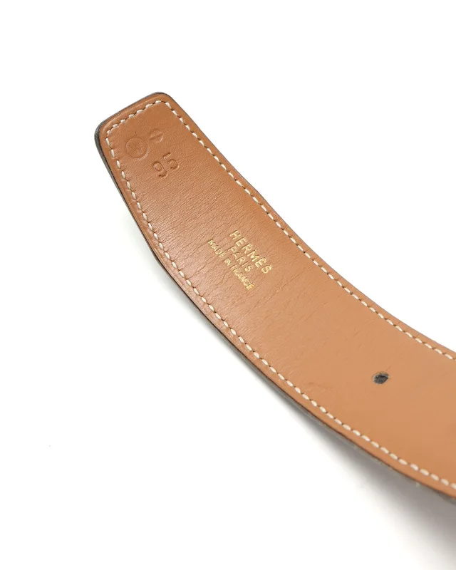 Hermès H Belt, Size 95 in Denim from A Retro Tale, photo 6 of 6