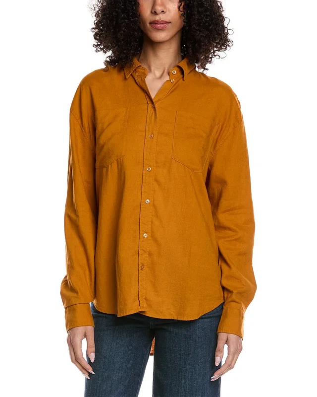 7 For All Mankind Linen-Blend Easy Shirt, image 1 of 1 from Rue La La