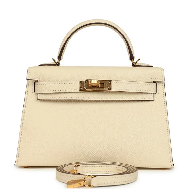 Hermès Kelly Sellier 20 Nata Epsom Gold Hardware in Epsom leather from Madison Avenue Couture