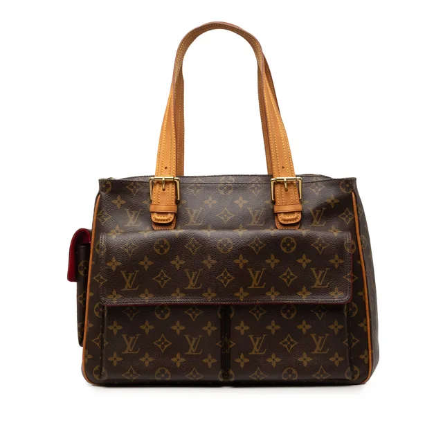 Brown Louis Vuitton Monogram Multipli Cite Tote Bag in Brown Coated canvas from Designer Revival
