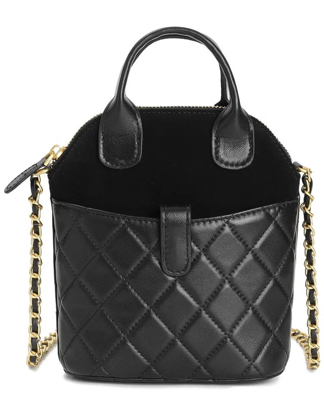 Tiffany & Fred Paris Mini Quilted Suede & Leather Tote, image 1 of 1 from Rue La La