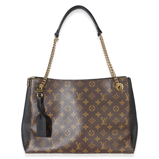 Louis Vuitton Black Monogram Canvas Surene MM in Black Coated canvas from myGemma
