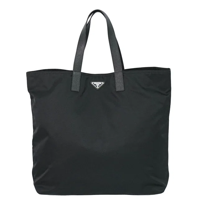 Prada Nylon Tote Bag Black in Black Nylon from The Reluxe