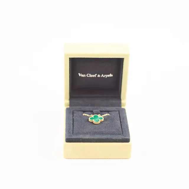 Van Cleef & Arpels Vintage Malachite Necklace from The Purse Affair