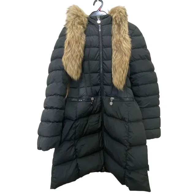 Moncler Tanukifa Hermilne Nylon Down Jacket Black in Black Nylon from The Reluxe