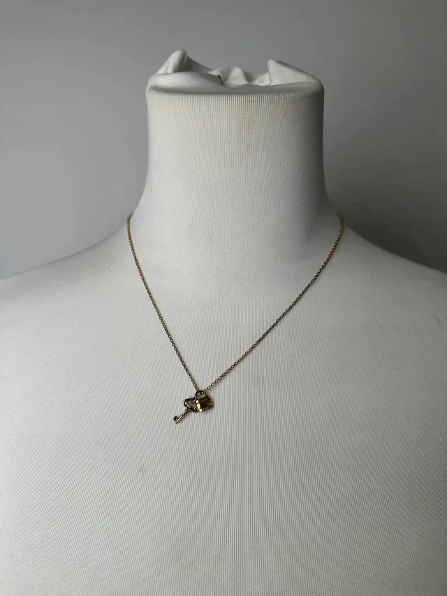Chloé Vintage Gold-Tone Charm Necklace France in multicolor from Grailed