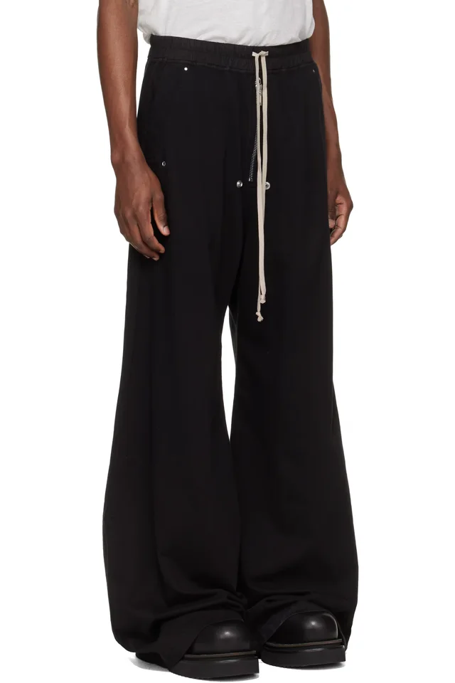 Rick Owens DRKSHDW Black Temple Geth Belas Sweatpants, photo 2 of 4 from SSENSE