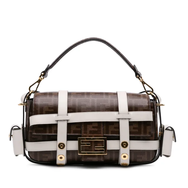 Fendi Zucca Glazed Fabric Cage Baguette Satchel in Coated canvas from Her-Age, photo 1 of 1