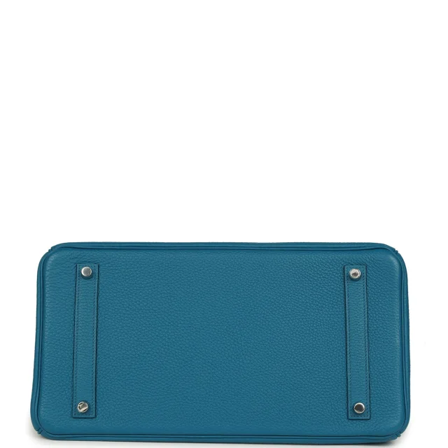 Hermès Birkin 35 Bleu de Galice Togo Palladium Hardware in Blue Togo from Madison Avenue Couture, photo 6 of 9