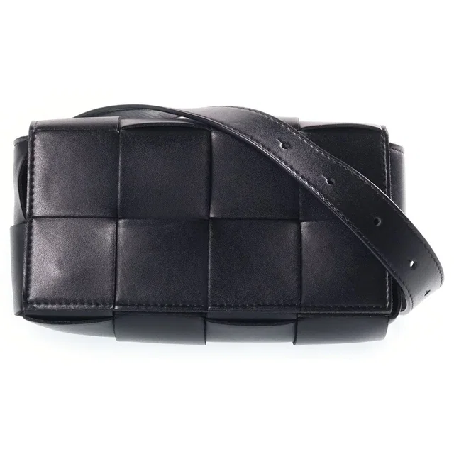 Bottega Veneta Cassette Waist Bag Black Leather in Black Leather from The Reluxe