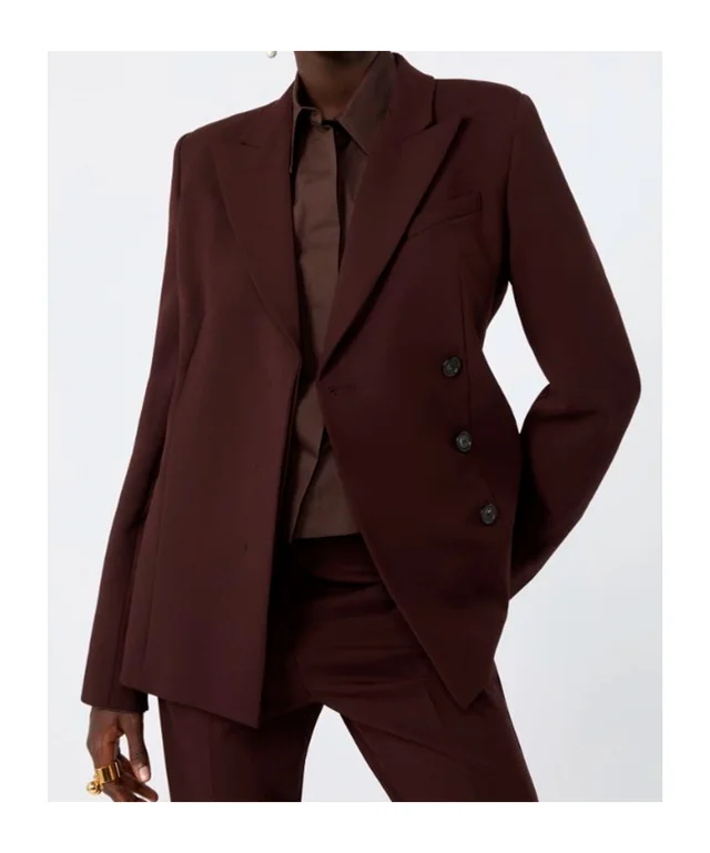Sportmax Stretch wool tailored jacket - Plum, photo 5 of 6 from SENSER