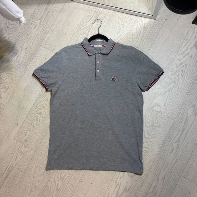 Moncler Polo Size:l in Grey, Men's (Size Large) in gray from Grailed