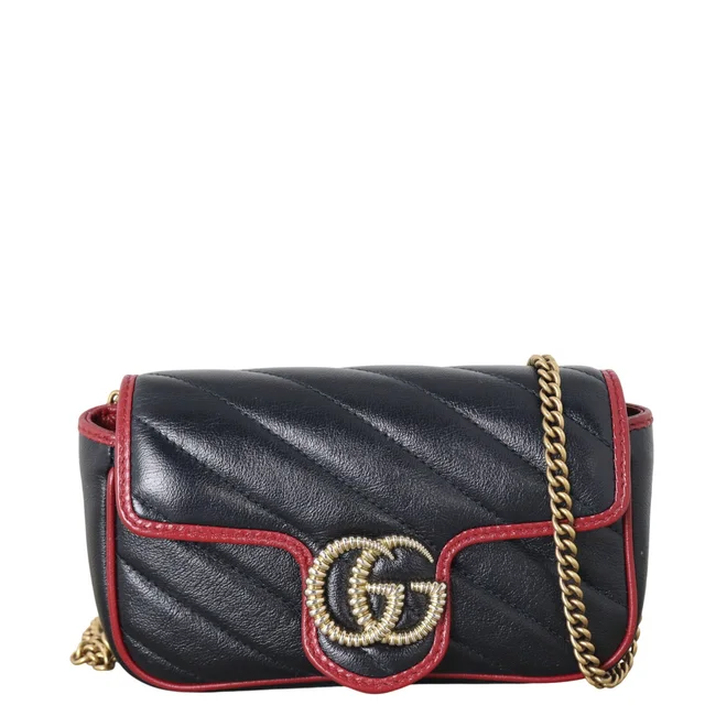 Gucci GG Marmont Matelasse Super Mini Shoulder Bag in Leather from Luxe.It.Fwd
