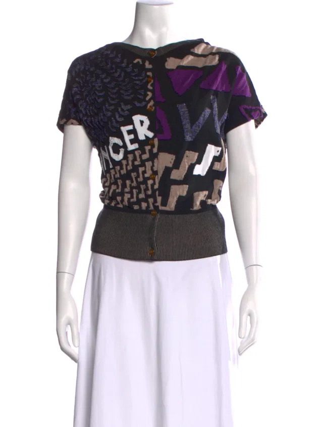 Vivienne Westwood 2016 Graphic Print Sweater in black from The RealReal